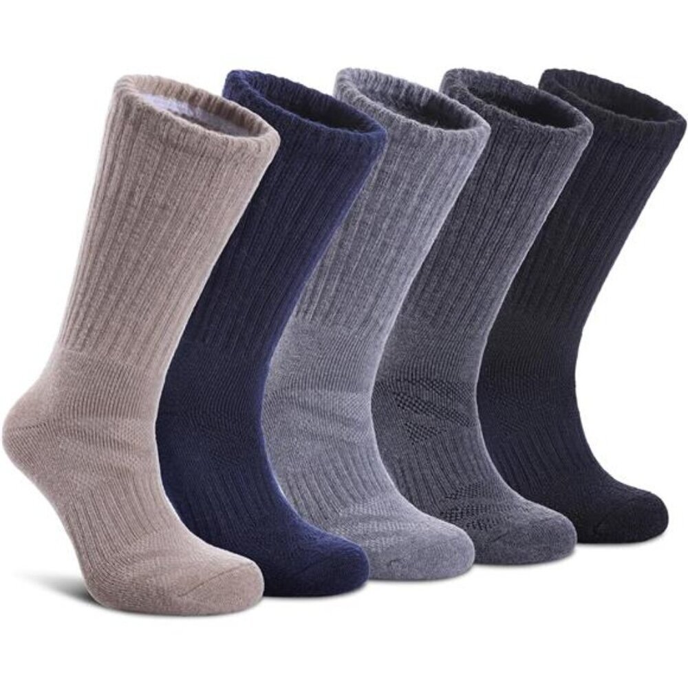Thermal Merino Wool Hiking Socks Women Men Cushioned
